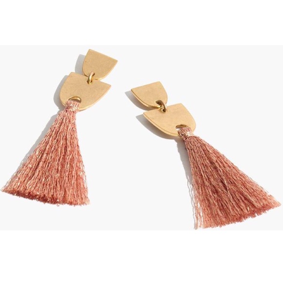 NWOT Madewell Tassel Earrings Glittering Color - Picture 2 of 5
